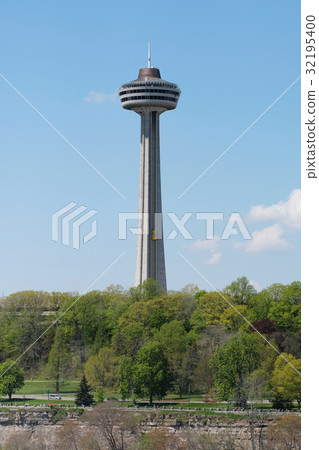 Skylon Tower at Niagara Falls waterfall Skylon Tower at Niagara Falls waterfall 32195400