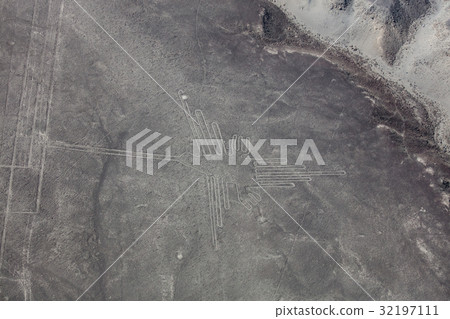 Nasca ground drawing Hummingbird Nasca ground drawing Hummingbird 32197111