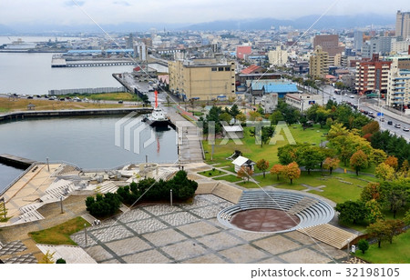 Aomori city area after the rain Aomori city area after the rain 32198105