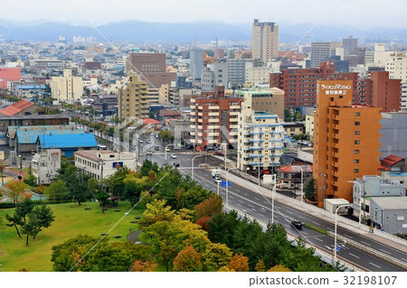 Aomori city area after the rain 32198107