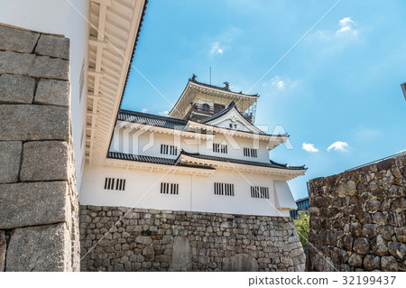 圖庫照片: 富山城 城堡 城牆