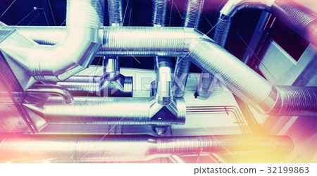 Ventilation pipes of an air condition Ventilation pipes of an air condition 32199863