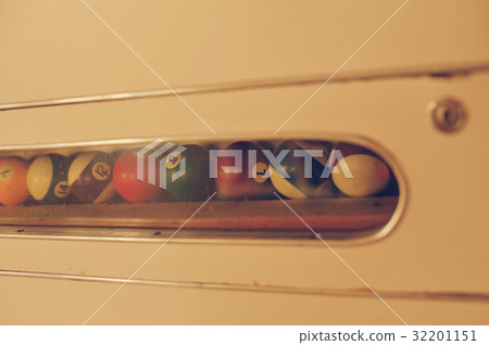 Set of balls for a game of pool billiards Set of balls for a game of pool billiards 32201151