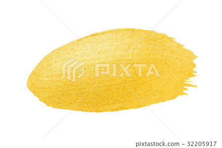 Vector golden brush stroke for you amazing design 32205917