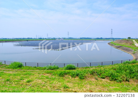 太陽能發電設施浮球式兆瓦太陽能廣角b 太陽能發電設施浮球式兆瓦太陽能廣角b 32207138