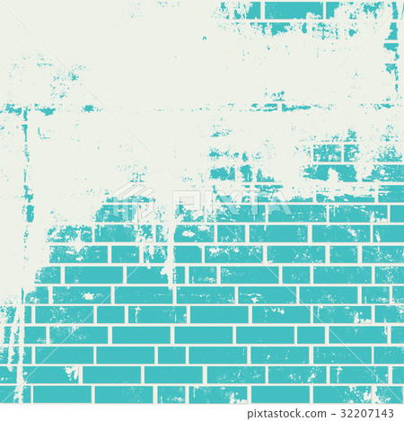 Plastered brick wall. 32207143