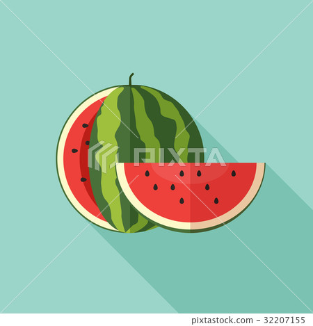 Watermelon with cut slice Watermelon with cut slice 32207155