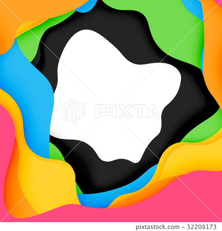 3d vector abstract background with cut shapes 3d vector abstract background with cut shapes 32208173