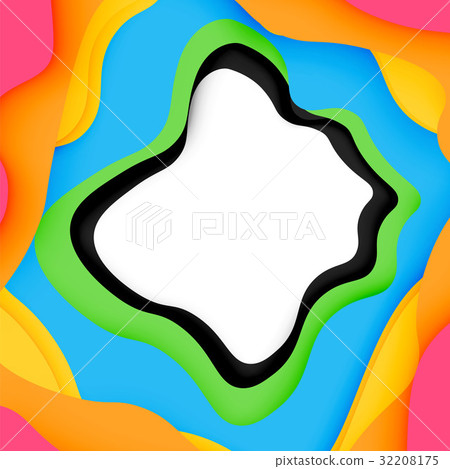3d vector abstract background with cut shapes 3d vector abstract background with cut shapes 32208175