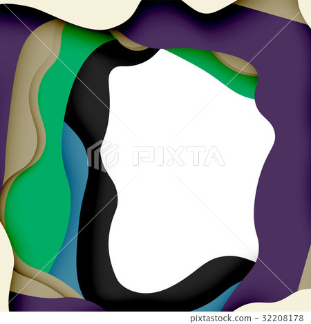3d vector abstract background with cut shapes 32208178