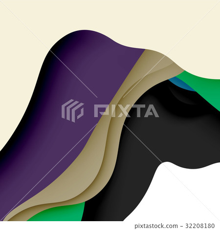 3d vector abstract background with cut shapes 3d vector abstract background with cut shapes 32208180