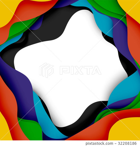 3d vector abstract background with cut shapes 3d vector abstract background with cut shapes 32208186