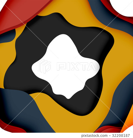 3d vector abstract background with cut shapes 3d vector abstract background with cut shapes 32208187