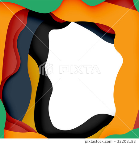 3d vector abstract background with cut shapes 3d vector abstract background with cut shapes 32208188