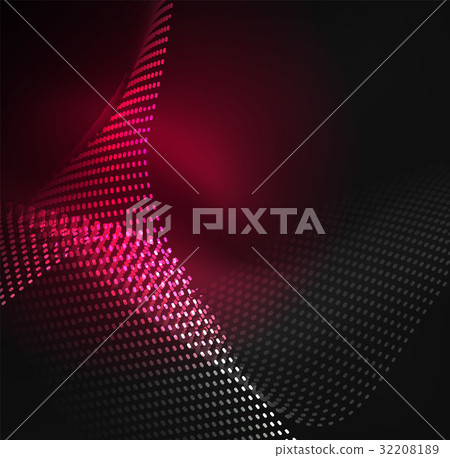 Glowing particles wave design template Glowing particles wave design template 32208189
