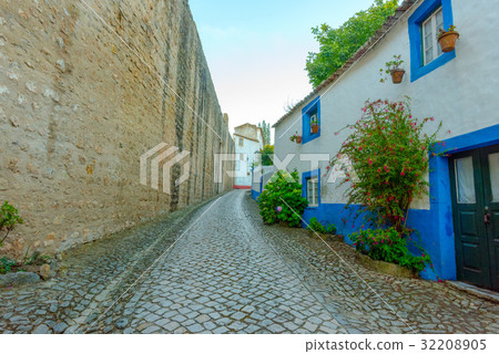Obidos' house and exterior wall 32208905
