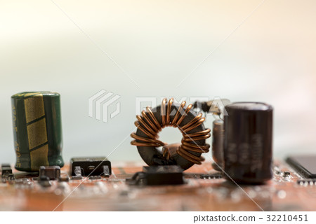 Abstract, close up of Electronic Technology  32210451