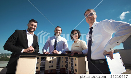 Architects at building model Architects at building model 32210457