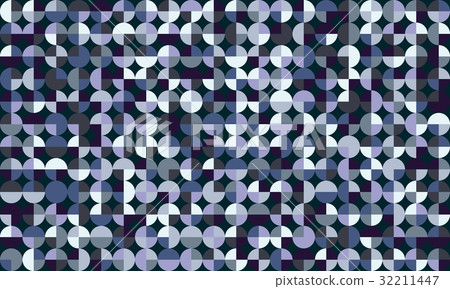 Generative geometric circles seamless pattern - Stock Illustration ...