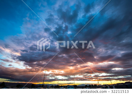 Skyscape during sunset 32211513