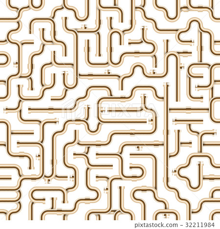 Color pipe system realistic seamless pattern. EPS Color pipe system realistic seamless pattern. EPS 32211984