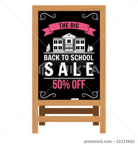 Back to School design. Wooden announcement board. 32213682
