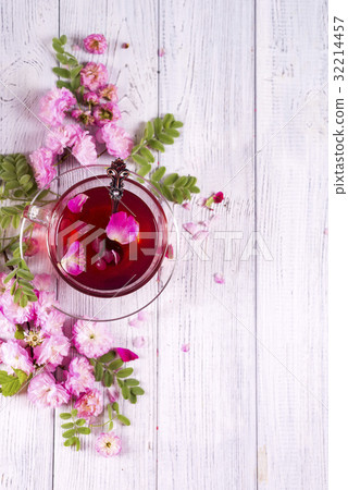 Herbal tea with roses Herbal tea with roses 32214457