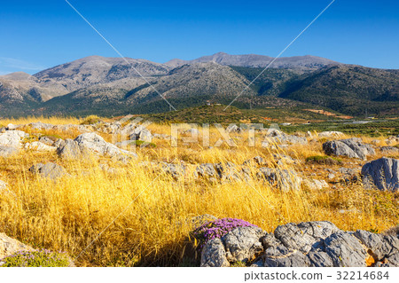 Majestic view of cretan landscape at sunset, Malia Majestic view of cretan landscape at sunset, Malia 32214684