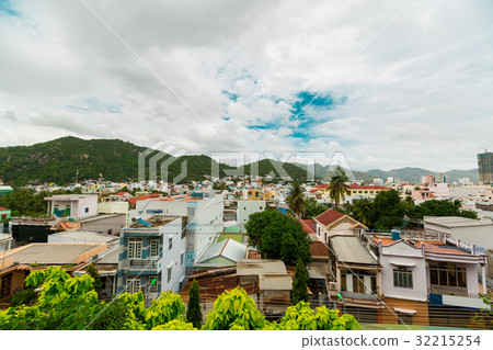 Beautiful view on Nha Trang blue sky background 32215254