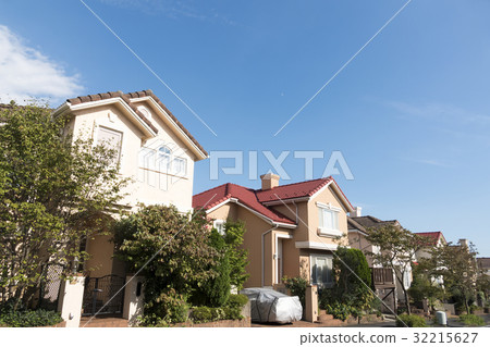 住宅區圖像藍天西部樣式 住宅區圖像藍天西部樣式 32215627