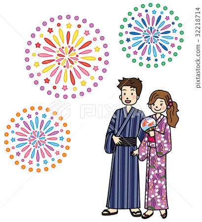 浴衣女煙花節 32218714