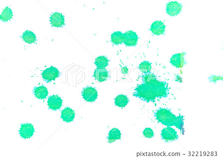 Abstract green ink splash 32219283