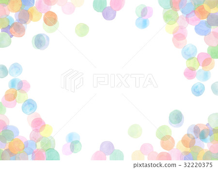 Background material Watercolor wind dots polka dots 32220375