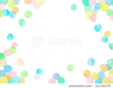 Background material Watercolor wind dots polka dots 32220376