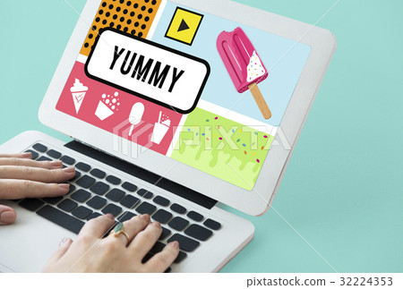 Sweet Delicious Yummy Tasty Food Dessert Snack Word Graphic Sweet Delicious Yummy Tasty Food Dessert Snack Word Graphic 32224353