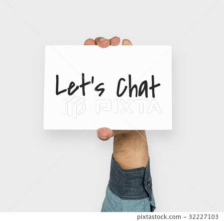 Hand holding network graphic overlay billboard 32227103