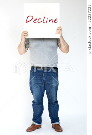 Disapprove rejection decline word on banner Disapprove rejection decline word on banner 32227225