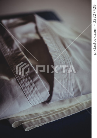Close-up of karate uniform 32227429