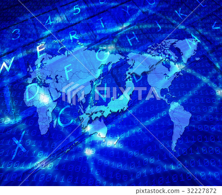 數字世界地圖和日本地圖 數字世界地圖和日本地圖 32227872