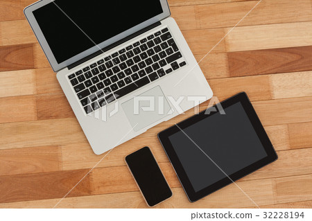 Laptop, digital tablet and mobile phone Laptop, digital tablet and mobile phone 32228194