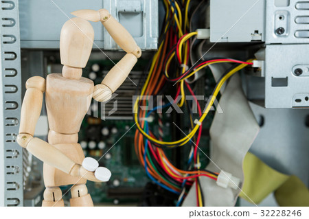 Wooden figurine fixing broken technology Wooden figurine fixing broken technology 32228246