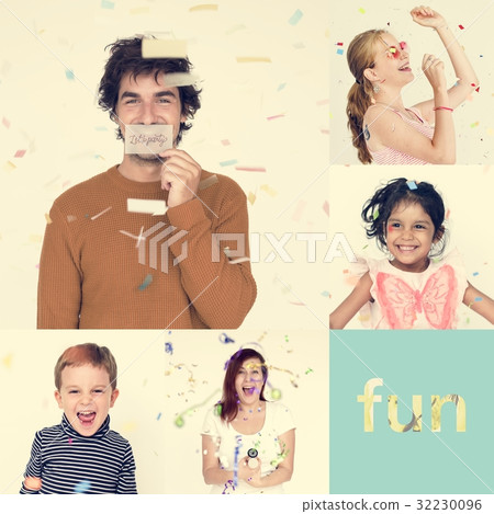 Studio People Collage Fun Concept 32230096