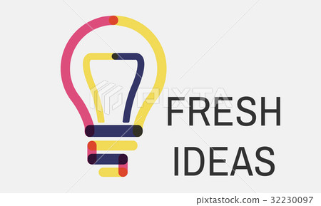 Bulb Sign Idea Symbol Word 32230097