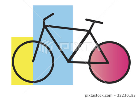 Bike Graphic Icon on White Background 32230182