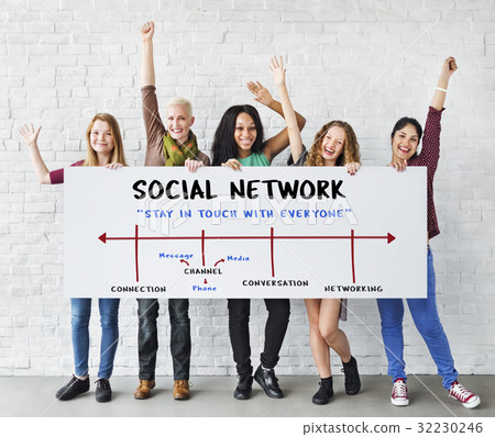 Reach Out Social Platform Connected Arrow 32230246