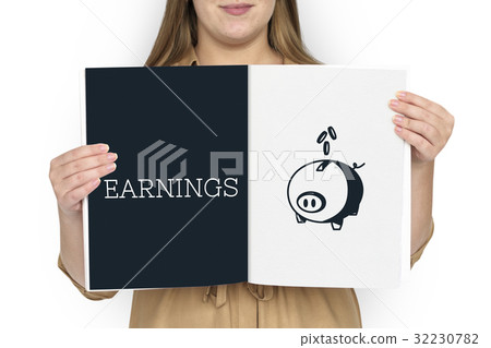 Piggy Bank Future Money Savings Investment Graphic 32230782