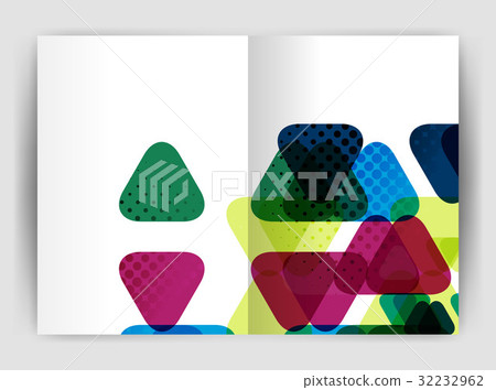 Vector triangle business annual report cover print 32232962