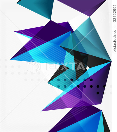 3d triangles geometric vector 32232995