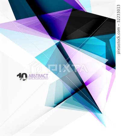 3d triangle polygonal abstract vector 32233013