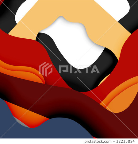 3d vector abstract background with cut shapes 3d vector abstract background with cut shapes 32233854
